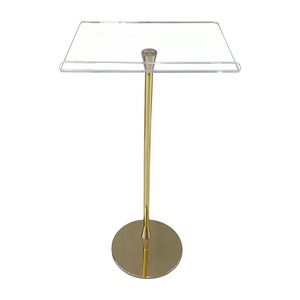 Podio de Acrílico Transparente con Base de Acero, Diseño Moderno, Mueble de <span class=keywords><strong>Teatro</strong></span> <span class=keywords><strong>para</strong></span> Exteriores, Escuelas e Iglesias - Product Image 4