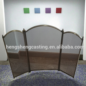 Ensemble d'écrans et d'outils de <span class=keywords><strong>cheminée</strong></span> en fer forgé peint unique de style moderne - Product Image 2