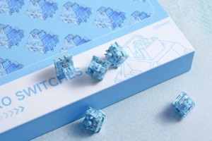 Interruptores de Teclado <span class=keywords><strong>Akko</strong></span> <span class=keywords><strong>V3</strong></span> <span class=keywords><strong>Cream</strong></span> Blue Pro, Interruptor Táctil de 45gf para Teclado DIY - Product Image 5