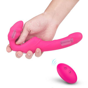S-HANDE Vibratore Dildo a Doppia Estremità Originale di Fabbrica per <span class=keywords><strong>Donne</strong></span> e Lesbiche, Giocattolo Sessuale Vaginale per Masturbazione Femminile, Ricaricabile USB - Product Image 2