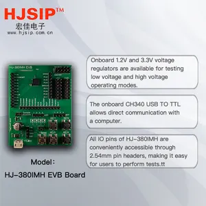 Hjsip HJ-380IMH_EVB Bluetooth Module Ble5.1 Omvatten Uart Poort Transparante Transmissie Iot Nrf52832 Ingebouwde Antenne Ble Module