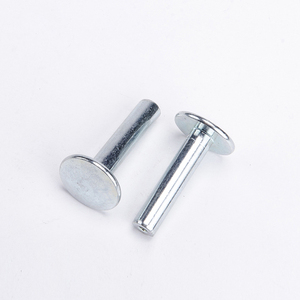Accessoires de fabrication, broches à rivets solides, tête ronde galvanisé, acier de haute qualité, 4.8 - Product Image 2
