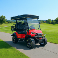 Carrito de Golf Eléctrico Rainbow de 48V, de Aluminio, 4 Plazas, Homologado para Calle, con Certificación DOT, EEC y GCC, Buggy Eléctrico de Lujo