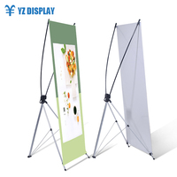 Support X Réglable pour Bannière Publicitaire en Fibre de Verre et Mât en Aluminium – X Standee 60*160 80*180 * YZ Display 5-20 Jours 20 Pièces/Caisse CN;HEB