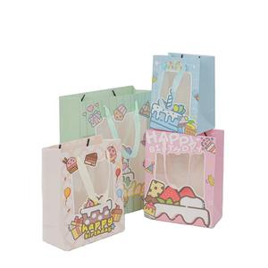 Nueva Bolsa de Regalo de Cumpleaños con Ventana, Bolsa de Papel Portátil, Bolsa de Regalo Gruesa para Regalos - Product Image 4