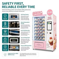 Distributeur automatique de gâteaux réfrigérés, distributeur automatique de cupcakes, distributeur automatique de gâteaux avec élévateur à vendre