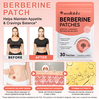 Acentiallabs 30 Patchs Transdermiques à la Berbérine pour la Perte de Poids, le Soutien Immunitaire et le Contrôle de l'Appétit, Extrait de Berbérine pour Femmes