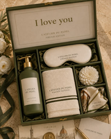 Coffret Cadeau de Luxe Personnalisé avec Logo OEM, Coffrets Cadeaux Spa pour Femmes, Thème Amour Romantique avec Serviette, Masque de Nuit, Écharpe, Flacon Pompe à Lotion