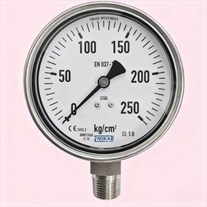 Manomètre de précision Wika 150 mm 0-10 bars, raccord M20x1.5, acier inoxydable - Product Image 3