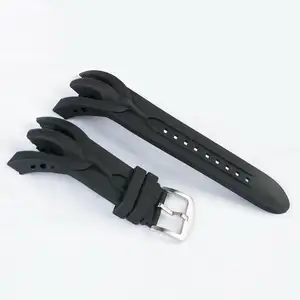 Invicta毒蛇计时手表储备的顶级黑色橡胶表带