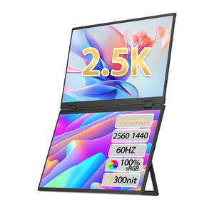 Eimio nhà phân phối 15.6 "60Hz 2.5K đôi màn hình hiển thị máy tính xách tay dual-màn hình di động màn hình cho máy tính xách tay với điều chỉnh - Product Image 1