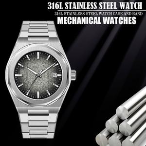 Relojes de Lujo para Hombre 2025, con Cristal de Zafiro Luminoso, Acero Inoxidable 316L, Correa de 18 mm, Resistencia al Agua 5BAR - Product Image 2