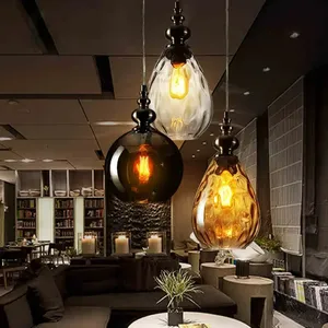 Jpungsun Minimalist yaratıcı restoran avize Modern desen cam kolye ışık otel ev dekoratif asılı lamba