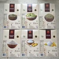 Étiquettes personnalisées pour poudres alimentaires avec informations nutritionnelles pour bocaux en verre, bouteilles en plastique, sachets, impression de feuilles en rouleau avec design personnalisé