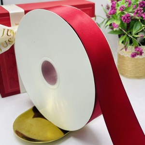 Ruban en satin de grande taille, finition luxueuse et brillante, pour la décoration de table de cérémonie de mariage - Product Image 3