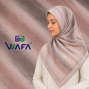 Wafa Luxury Fashion Printed Jacquard Voile <b>Square</b> Scarf Premium Polyester Chiffon Breathable Touch Framed Design Turkish <b>Hijab</b> - Product Image 4