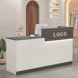 Sang Trọng Hiện Đại Hiệu Cắt Tóc Cửa Hàng Phía Trước Biểu Tượng Tùy Chỉnh Bằng Gỗ Truy Cập Bảng Vẻ Đẹp Salon Bàn Tiếp Tân - Product Image 2