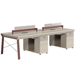 โต๊ะทำงานและเวิร์กสเตชันโต๊ะคอมพิวเตอร์สีขาวหรูหราเฟอร์นิเจอร์สำนักงานอื่นๆดีไซน์ล่าสุด - Product Image 6