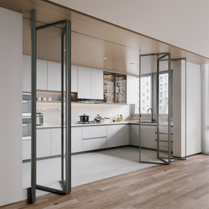 דלתות מתקפלות מזכוכית לחדר מגורים ומטבח, מחיצה מתקפלת, דלתות כניסה לפטיו, בידוד פנים של וילה - Product Image 2