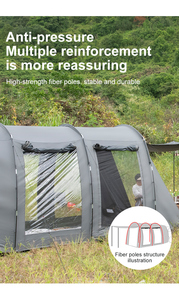 Nhà sản xuất OEM/ODM cắm trại ngoài trời Inflatable Caravan campervan Motorhome <span class=keywords><strong>VW</strong></span> <span class=keywords><strong>Camper</strong></span> van mái hiên - Product Image 4