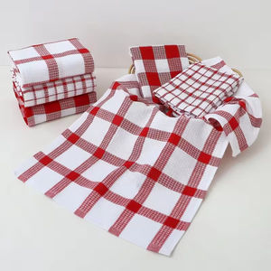 Paños de Cocina de Algodón con Diseño de Waffle, Paños de Cocina a Cuadros Absorbentes y Sin Pelusas para Platos - Product Image 3