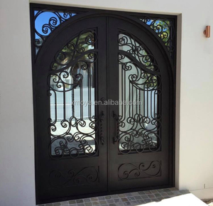 <span class=keywords><strong>Porte</strong></span> <span class=keywords><strong>d</strong></span>'<span class=keywords><strong>entrée</strong></span> principale double en fer forgé, design moderne, <span class=keywords><strong>porte</strong></span> <span class=keywords><strong>d</strong></span>'<span class=keywords><strong>entrée</strong></span> en métal sécurisée pour la maison - Product Image 6