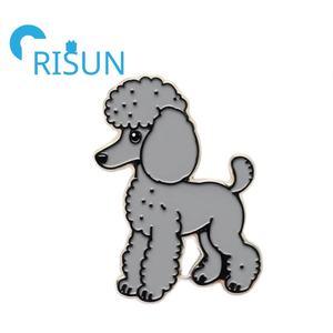 Fabricación personalizada bastante lindo caniche esmalte duro solapa Pin insignia Kawaii perro mascota amante regalo solapa Pin cachorro perro Pin insignia - Product Image 3