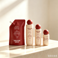 Flacons cosmétiques à capuchon à clapet de 100, 150, 250 ml pour gel douche, parfum, toner, en bleu, rose, transparent, dépoli, avec pulvérisateur à brume fine à sertir