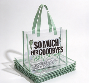 Custom Printed Transparent PVC Tote <b>Bag</b> Stadium Approved Reusable Concert Event <b>Clear</b> Tote <b>Bag</b> With Fabric Handle - Product Image 5