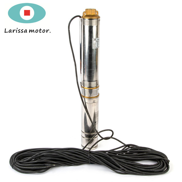 1.5" High Pressure Stainless Steel Submersible Deep Well Pump 100m Head Farm Irrigation Pump OEM 220V/380V Optional