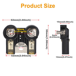 3 Pole 200A Dc Fuse With Nut For Automotive Battery Protection AE5Z-14526-B - Product Image 4