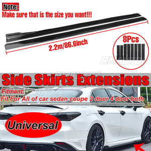 Universal 2.2m Car Side Skirt Extension <b>Splitter</b> Winglet Side Wing Bumper Lip for BMW for Benz for VW for Audi for Ford for Kia - Product Image 1