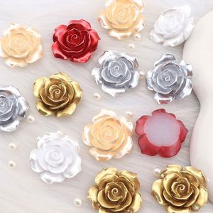 Cabochons en résine brillante en forme de rose pour loisirs créatifs, embellissements pour scrapbooking et fabrication de cartes - Product Image 3