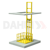 Ascenseur de marchandises pour bâtiments commerciaux, monte-charge hydraulique certifié CE/ISO à double rail de guidage pour hôtels et magasins de détail