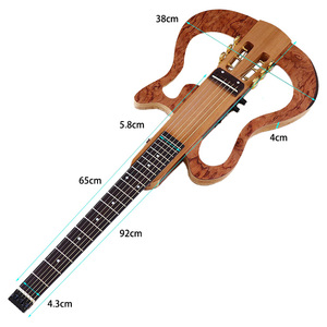 39 Inch Foldable Travel Plug <b>Guitar</b> 6-<b>String</b> Headless & Detachable Design Portable <b>Classical</b> <b>Guitar</b> for Beginners/Professionals - Product Image 6
