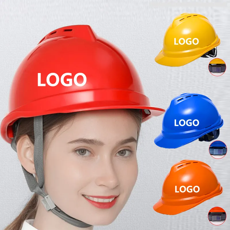Cascos De Seguridad Industrial White Adjustable Protective Lightweight Worker Construction Mining Safety Helmet Working Hard Hat
