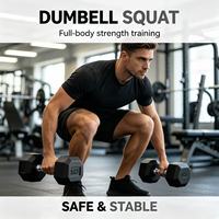 Équipement de musculation pour la maison, haltères hexagonaux en acier inoxydable, antidérapants, réglables pour l'entraînement du corps et des bras, logo personnalisé, commande en gros
