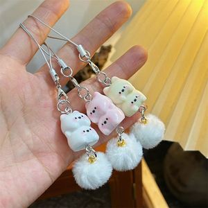 <b>Cartoon</b> Western Highland Phone Keychain Sweet Resin Puppy Keychain for Girls Student <b>Backpack</b> Hanging Accessories - Product Image 2