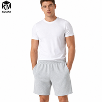 Shorts de survêtement décontractés pour hommes, en molleton épais 470 g/m², 60 % coton, 40 % polyester, respirants, avec taille élastique, vente en gros sur mesure