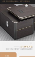 Chine prix de gros fantaisie en bois design luxe moderne PDG bureau de direction meubles de table patron pour les bureaux de travail