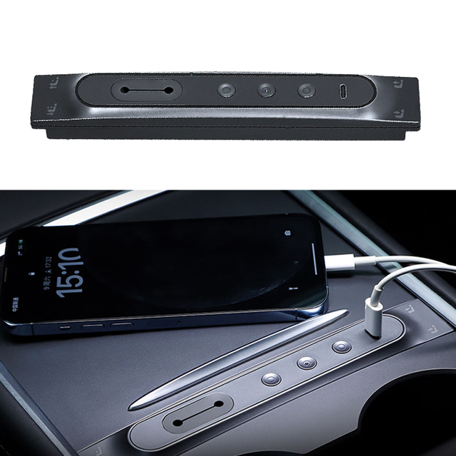 27W Fast Charger Multipolar Central Console Usb-hub Docking Station Car Glovebox USB Hub for Tesla Model 3  Y