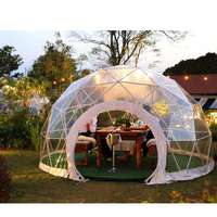 Tienda Domo Geodésico Tipo Iglú de 4m Pequeña y Transparente para Restaurante