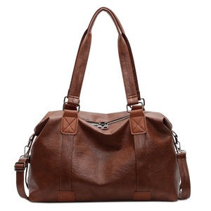 Nuevos Bolsos De Mujer de gran capacidad de moda europea y americana, bolsos simples atmosféricos, bolsos de mano con textura de cuero suave, Bolsos De Mujer - Product Image 3