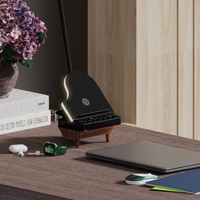 2024 hadiah produk baru gadget keren dudukan isi daya piano dan pegangan dengan speaker 10w dan pengisi daya nirkabel 3 in 1