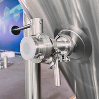 Cuve de Fermentation de Bière 7BBL, Fermenteur Commercial pour Brasserie Artisanale, Unitank en Acier Inoxydable avec Accès Latéral et Raccords de Carbonatation