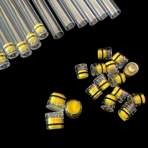 BOHO Marka 15mm Şeffaf <span class=keywords><strong>PC</strong></span> Yuvarlak Ambalaj Tüpü, Sünger Dolgulu Uç Tıpası ve Küçük Parçalar Sergileme Kullanımı için Özel Boyutlu - Product Image 5