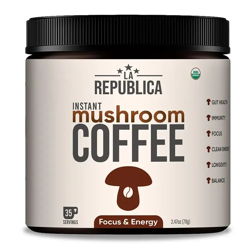 OEM La Republica органический экстракт грибов кофе Арабика с львиной гривой Рейши, Чага, кордицепс, шиитаке, майтаке, индейка хвост