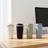 Gobelet anti-renversement en acier inoxydable 304, tasse à café de voyage portable anti-fuite, tasse à eau anti-déversement originale pour le bureau