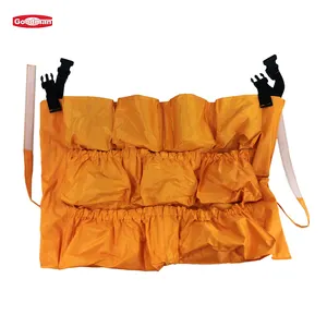 New design multifunctional 12 pockets yellow waste container utility tool trash can cleaning caddy bag