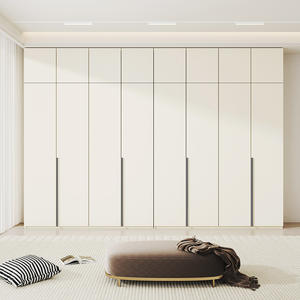 Armoire ultra haute du sol au plafond en panneaux <span class=keywords><strong>OSB</strong></span> 30 28 27 26 25m, chambre à coucher de luxe légère, ensemble de rangement de grande capacité - Product Image 3